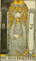 Picture 3 of 80 from The illustrated key to the tarot, the veil of divination, illustrating the greater and lesser arcana, embracing: The veil and its symbols. Secret tradition under the veil of divination. Art of tarot divination. Outer method of the oracles. The tarot in history. Inner symbolism. The greater keys (1918), leaf 46
