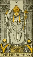 Picture 6 of 80 from The illustrated key to the tarot, the veil of divination, illustrating the greater and lesser arcana, embracing: The veil and its symbols. Secret tradition under the veil of divination. Art of tarot divination. Outer method of the oracles. The tarot in history. Inner symbolism. The greater keys (1918), leaf 52