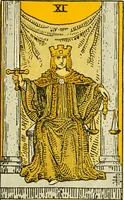 Picture 13 of 80 from The illustrated key to the tarot, the veil of divination, illustrating the greater and lesser arcana, embracing: The veil and its symbols. Secret tradition under the veil of divination. Art of tarot divination. Outer method of the oracles. The tarot in history. Inner symbolism. The greater keys (1918), leaf 64