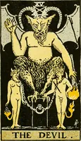 Picture 16 of 80 from The illustrated key to the tarot, the veil of divination, illustrating the greater and lesser arcana, embracing: The veil and its symbols. Secret tradition under the veil of divination. Art of tarot divination. Outer method of the oracles. The tarot in history. Inner symbolism. The greater keys (1918), leaf 72