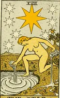 Picture 18 of 80 from The illustrated key to the tarot, the veil of divination, illustrating the greater and lesser arcana, embracing: The veil and its symbols. Secret tradition under the veil of divination. Art of tarot divination. Outer method of the oracles. The tarot in history. Inner symbolism. The greater keys (1918), leaf 76