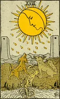 Picture 19 of 80 from The illustrated key to the tarot, the veil of divination, illustrating the greater and lesser arcana, embracing: The veil and its symbols. Secret tradition under the veil of divination. Art of tarot divination. Outer method of the oracles. The tarot in history. Inner symbolism. The greater keys (1918), leaf 78