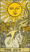 Picture 20 of 80 from The illustrated key to the tarot, the veil of divination, illustrating the greater and lesser arcana, embracing: The veil and its symbols. Secret tradition under the veil of divination. Art of tarot divination. Outer method of the oracles. The tarot in history. Inner symbolism. The greater keys (1918), leaf 80
