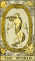 Picture 23 of 80 from The illustrated key to the tarot, the veil of divination, illustrating the greater and lesser arcana, embracing: The veil and its symbols. Secret tradition under the veil of divination. Art of tarot divination. Outer method of the oracles. The tarot in history. Inner symbolism. The greater keys (1918), leaf 86