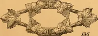 An illustration from Illustrated price list of patented artificial wood ornaments for furniture manufacturers, architects, builders, interior decorators, stair builders, car builders, organ manufacturers, steamboat builders, etc, etc. (1879)