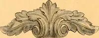 An illustration from Illustrated price list of patented artificial wood ornaments for furniture manufacturers, architects, builders, interior decorators, stair builders, car builders, organ manufacturers, steamboat builders, etc, etc. (1879)