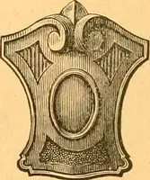An illustration from Illustrated price list of patented artificial wood ornaments for furniture manufacturers, architects, builders, interior decorators, stair builders, car builders, organ manufacturers, steamboat builders, etc, etc. (1879)