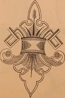 An illustration from Illustrated sample book & price list of Palm's patent transfer letters, ornaments & trade designs for signs, wagons, cars, machines, etc. (1901)