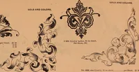 An illustration from Illustrated sample book & price list of Palm's patent transfer letters, ornaments & trade designs for signs, wagons, cars, machines, etc. (1901)