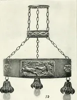 Picture 7 of 18 from Illustrating light iron pressed rosettes, cups, husks, leaves, roses and various ornaments used on lamps and lighting fixtures ... (1922), leaf 10