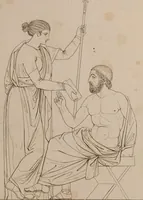 Picture 11 of 45 from An illustration of the Egyptian, Grecian, and Roman costume; in forty outlines, with descriptions, selected, drawn & engraved (1810), leaf 38