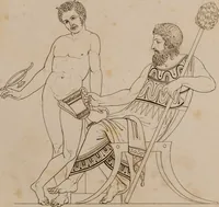 An illustration from An illustration of the Egyptian, Grecian, and Roman costume; in forty outlines, with descriptions, selected, drawn & engraved (1810)