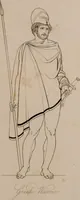 Picture 21 of 45 from An illustration of the Egyptian, Grecian, and Roman costume; in forty outlines, with descriptions, selected, drawn & engraved (1810), leaf 58