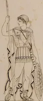 Picture 23 of 45 from An illustration of the Egyptian, Grecian, and Roman costume; in forty outlines, with descriptions, selected, drawn & engraved (1810), leaf 62
