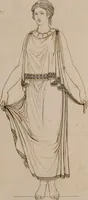 An illustration from An illustration of the Egyptian, Grecian, and Roman costume; in forty outlines, with descriptions, selected, drawn & engraved (1810)