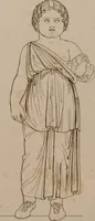 An illustration from An illustration of the Egyptian, Grecian, and Roman costume; in forty outlines, with descriptions, selected, drawn & engraved (1810)