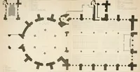 An illustration from Illustrations of the architectural ornaments and embellishments and painted glass of the Temple Church, London (1845)