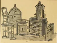 An illustration from Illustrations of cottage furniture. (1882)