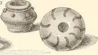 An illustration from Illustrations of the remains of Roman art, in Cirencester, the site of antient Corinium (1850)