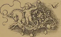 An illustration from Illustrirter Katalog der Ornamentstichsammlung des K. K. Österreich. Museums für Kunst und Industrie; Erwerbungen seit dem Jahre 1871 (1889)