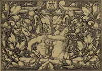 An illustration from Illustrirter Katalog der Ornamentstichsammlung des K. K. Österreich. Museums für Kunst und Industrie; Erwerbungen seit dem Jahre 1871 (1889)