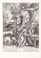 An illustration from Illustrium anachoretarum elogia, siue, Religiosi viri musaeum (1625)