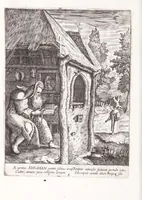 An illustration from Illustrium anachoretarum elogia, siue, Religiosi viri musaeum (1625)