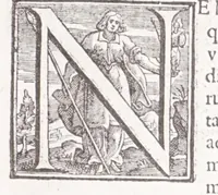 An illustration from Illustrium anachoretarum elogia, siue, Religiosi viri musaeum (1625)