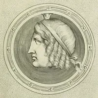 Picture 26 of 35 from Illvstrivm imagines, ex antiquis marmoribus, nomismatibus, et gemmis expressae: quæ exstant Romæ, maior pars apud Fulvium Vrsinvm : editio altera, aliquot imaginibus, et I. Fabri ad singulas commentario, auctior atque illustrior (1598), leaf 257