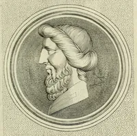 Picture 4 of 35 from Illvstrivm imagines, ex antiquis marmoribus, nomismatibus, et gemmis expressae: quæ exstant Romæ, maior pars apud Fulvium Vrsinvm : editio altera, aliquot imaginibus, et I. Fabri ad singulas commentario, auctior atque illustrior (1598), leaf 69
