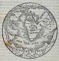 An illustration from Il mondo e sue parti cioe Europa, Affrica, Asia, et America. : Nel quale, oltre alle tauole in disegno, si discorre delle sue prouincie, regni, regioni, città ... e costumi. (1595)