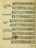 An illustration from Il perche musicale : overo Staffetta armonica, nella quale la ragione scioglie le difficolta, e gli esempi dimostrano il modo d'isfuggire gli errori, e di tessere con artificio i componimenti musicali (1693)