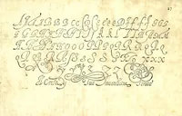 An illustration from Il perfetto cancellaresco corsivo (1579)