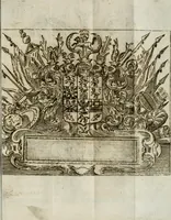 An illustration from Il prelvdio felice : mvsicali acclamationi consacrati da S.E. il signor Marco Contarini, procurator di S. Marco, all' Altezza Serenissima d'Ernesto Avgvsto, vescovo d'Osnabrvg, duca di Bransuich, Luneburgo, &c. : in occasione, che l' A.S. fauorisce S.E. nel luoco di Piazzola (1685)