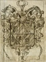 An illustration from Il prelvdio felice : mvsicali acclamationi consacrati da S.E. il signor Marco Contarini, procurator di S. Marco, all' Altezza Serenissima d'Ernesto Avgvsto, vescovo d'Osnabrvg, duca di Bransuich, Luneburgo, &c. : in occasione, che l' A.S. fauorisce S.E. nel luoco di Piazzola (1685)