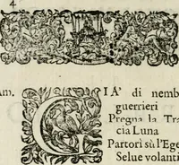 An illustration from Il prelvdio felice : mvsicali acclamationi consacrati da S.E. il signor Marco Contarini, procurator di S. Marco, all' Altezza Serenissima d'Ernesto Avgvsto, vescovo d'Osnabrvg, duca di Bransuich, Luneburgo, &c. : in occasione, che l' A.S. fauorisce S.E. nel luoco di Piazzola (1685)