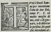 An illustration from Il primo[-secondo] libro dell'opere bvrlesche (1564)
