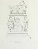 An illustration from Il Sepolcro dei Volunni scoperto in Perugia nel febbrajo del 1840 : ed altri monumenti inediti etruschi e romani ... (1840)
