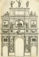 An illustration from Il sontvoso apparato fatto dalla magnifica citta di Brescia nel felice ritorno dell'illv. & reuerendiss. vescouo suo il cardinale Morosini : con la spositione de' sensi simbolici che in esso si contengono (1591)