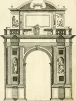 An illustration from Il sontvoso apparato fatto dalla magnifica citta di Brescia nel felice ritorno dell'illv. & reuerendiss. vescouo suo il cardinale Morosini : con la spositione de' sensi simbolici che in esso si contengono (1591)