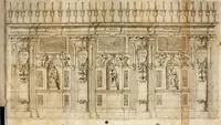 Picture 7 of 12 from Il teatro del dolore : apparato funebre fatto nel duomo di Torino dall'Altezza Reale di Carlo Emanuele II. duca di Sauoia ... alle Altezze Reali di Christina di Francia sua madre e Francesca di Borbone sua sposa, alli 3. e 4. di marzo M.DC.LXIV (1664), leaf 25