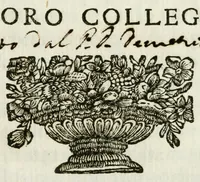 Picture 1 of 2 from Il tempio delle virtù : apparato fatto dagl'illustrissimi abati e Collegio de signori conti e cauallieri giurisconsulti, per applaudere alla porpora dell' eminentissimo sig. cardinale Ferdinando d'Adda loro collega (1690), leaf 3