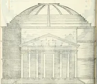 An illustration from Il terzo libro : nel qval si figvrano, e descrivono le antiqvita di Roma, e le altre che sono in Italia e fvori d'Italia ... (1540)