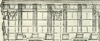An illustration from Il terzo libro : nel qval si figvrano, e descrivono le antiqvita di Roma, e le altre che sono in Italia e fvori d'Italia ... (1540)