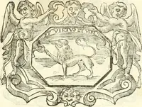 An illustration from Il zodiaco, over, idea di perfettione di prencipi : formata dall'heroiche virtù dell'illvstriss. et eccellentiss. signore D. Antonio Alvarez di Toledo, duca d'Alba vicere di Napoli : rapresentata come in vn trionfo dal fidelissimo popolo napoletano : per opera del dottore Francesco Antonio Scacciauento suo eletto : nella pomposissima festa di San Gio. Battista, celebrata à 23. di giugno 1629. per il settimo anno del suo gouerno (1630)