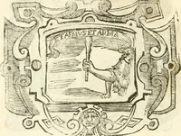 An illustration from Il zodiaco, over, idea di perfettione di prencipi : formata dall'heroiche virtù dell'illvstriss. et eccellentiss. signore D. Antonio Alvarez di Toledo, duca d'Alba vicere di Napoli : rapresentata come in vn trionfo dal fidelissimo popolo napoletano : per opera del dottore Francesco Antonio Scacciauento suo eletto : nella pomposissima festa di San Gio. Battista, celebrata à 23. di giugno 1629. per il settimo anno del suo gouerno (1630)