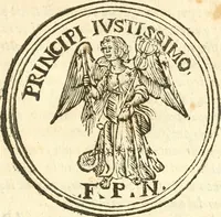 An illustration from Il zodiaco, over, idea di perfettione di prencipi : formata dall'heroiche virtù dell'illvstriss. et eccellentiss. signore D. Antonio Alvarez di Toledo, duca d'Alba vicere di Napoli : rapresentata come in vn trionfo dal fidelissimo popolo napoletano : per opera del dottore Francesco Antonio Scacciauento suo eletto : nella pomposissima festa di San Gio. Battista, celebrata à 23. di giugno 1629. per il settimo anno del suo gouerno (1630)