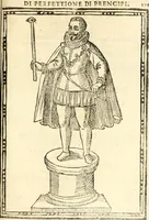 An illustration from Il zodiaco, over, idea di perfettione di prencipi : formata dall'heroiche virtù dell'illvstriss. et eccellentiss. signore D. Antonio Alvarez di Toledo, duca d'Alba vicere di Napoli : rapresentata come in vn trionfo dal fidelissimo popolo napoletano : per opera del dottore Francesco Antonio Scacciauento suo eletto : nella pomposissima festa di San Gio. Battista, celebrata à 23. di giugno 1629. per il settimo anno del suo gouerno (1630)