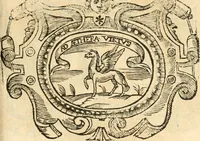 An illustration from Il zodiaco, over, idea di perfettione di prencipi : formata dall'heroiche virtù dell'illvstriss. et eccellentiss. signore D. Antonio Alvarez di Toledo, duca d'Alba vicere di Napoli : rapresentata come in vn trionfo dal fidelissimo popolo napoletano : per opera del dottore Francesco Antonio Scacciauento suo eletto : nella pomposissima festa di San Gio. Battista, celebrata à 23. di giugno 1629. per il settimo anno del suo gouerno (1630)