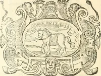 An illustration from Il zodiaco, over, idea di perfettione di prencipi : formata dall'heroiche virtù dell'illvstriss. et eccellentiss. signore D. Antonio Alvarez di Toledo, duca d'Alba vicere di Napoli : rapresentata come in vn trionfo dal fidelissimo popolo napoletano : per opera del dottore Francesco Antonio Scacciauento suo eletto : nella pomposissima festa di San Gio. Battista, celebrata à 23. di giugno 1629. per il settimo anno del suo gouerno (1630)